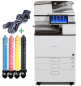 Preview: ricoh, aficio, mp, c3004, multifunktions-farbkopierer, netzwerkdrucker, scanner