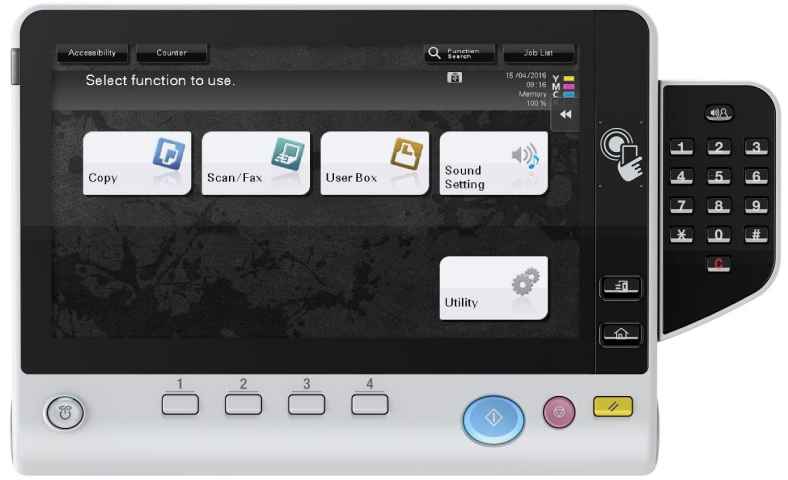 Konica Minolta bizhub C368 Multifunktions-Farbkopierer, Netzwerkdrucker, Scanner