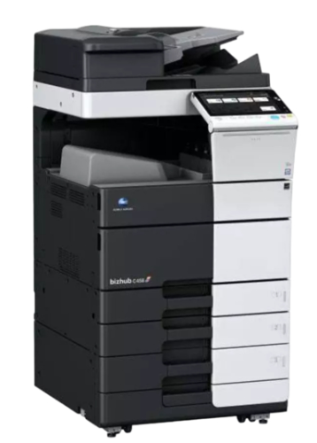 konica, minolta, bizhub, c458, multifunktions-farbkopierer, netzwerkdrucker, scanner