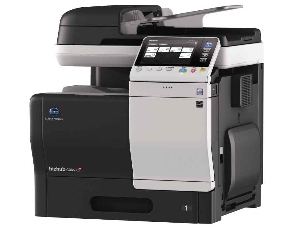 konica, minolta, bizhub, c3850, multifunktions-farbkopierer, netzwerkdrucker, scanner
