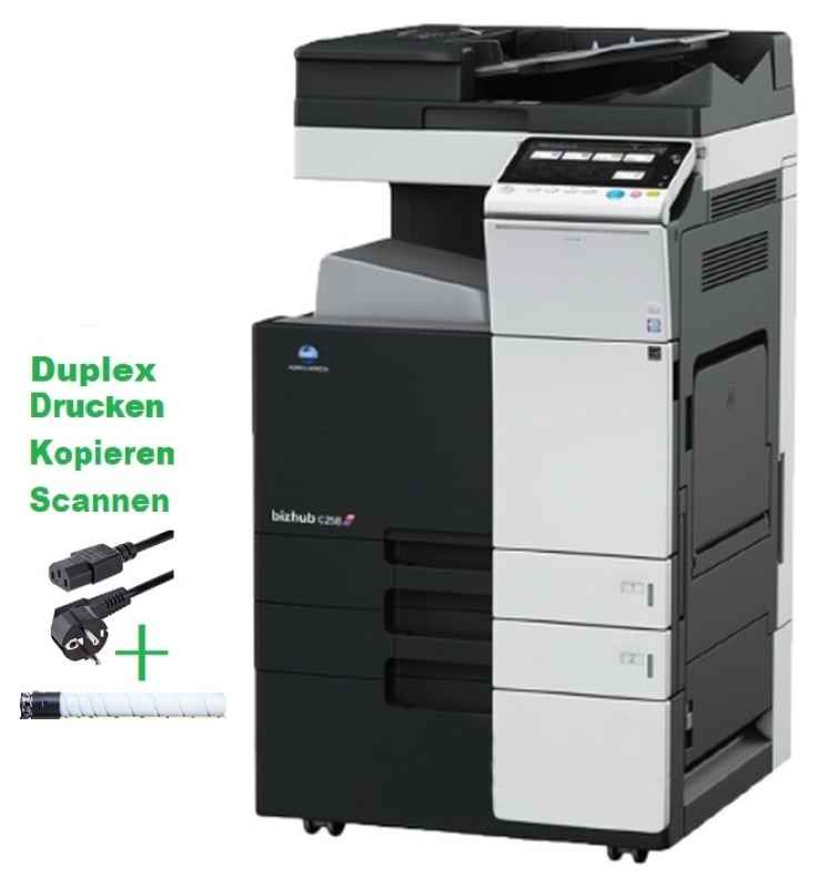 konica, minolta, bizhub, 224e, multifunktions-kopierer, schwarz/weiss, netzwerkdrucker, scanner