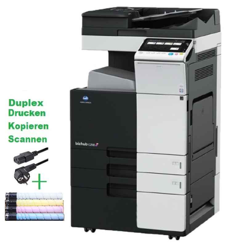 konica, minolta, bizhub, c368, multifunktions-farbkopierer, netzwerkdrucker, scanner