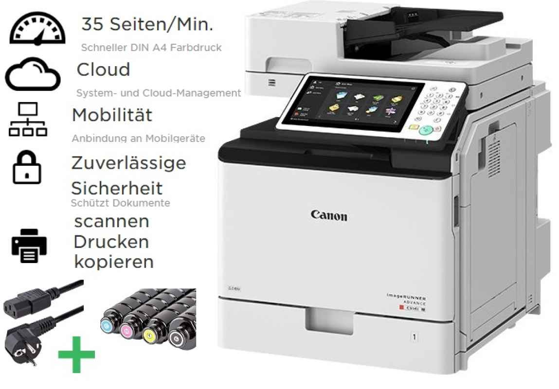 canon, imagerunner, advance, c356i, 356, multifunktions-farbkopierer, netzwerkdrucker, scanner