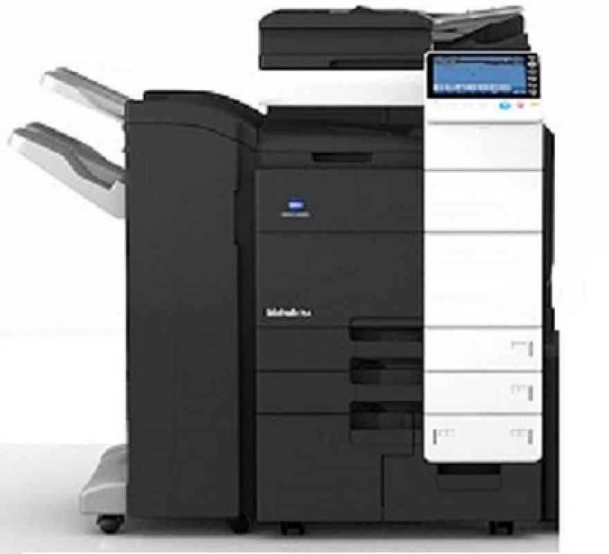 konica, minolta, bizhub, 754, schwarz/weiss-kopierer, netzwerkdrucker, scanner, fax