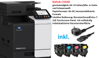 konica, minolta, bizhub, c3320i, multifunktions-farbkopierer, netzwerkdrucker, scanner